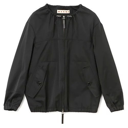 【マルニ/MARNI】のJACKET インテリア・キッズ・メンズ・レディースファッション・服の通販 founy(ファニー) 　ファッション　Fashion　レディースファッション　WOMEN　アウター　Coat Outerwear　ジャケット　Jackets　シンプル　Simple　ダブル　Double　フラップ　Flap　ブルゾン　Blouson　ポケット　Pocket　マフラー　Scarf　BLACK|ID: prp329100004428787 ipo3291000000030972332