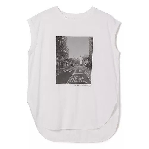 【マイカ ディール/MICA & DEAL】のPHOTO hem round-T インテリア・キッズ・メンズ・レディースファッション・服の通販 founy(ファニー) https://founy.com/ ファッション Fashion レディースファッション Ladies' Fashion Online モノトーン Monotone ラウンド Round 洗える Washable |ID: prp329100004430287 ipo3291000000030939705