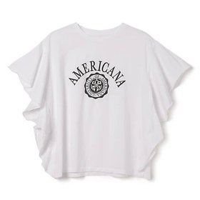 【マイカ ディール/MICA & DEAL】のAMERICANA COLLABO frill-T 人気、トレンドファッション・服の通販 founy(ファニー) ファッション Fashion レディースファッション Fashion for Women コラボ Collaboration, Collab シンプル Simple, Minimal フェミニン Feminine, Girly フリル Frill, Ruffle ワイド Wide, Wide Fit 人気 Popular, Best Seller 洗える Machine Washable |ID:prp329100004430288