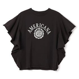 【マイカ ディール/MICA & DEAL】のAMERICANA COLLABO frill-T 人気、トレンドファッション・服の通販 founy(ファニー) ファッション Fashion レディースファッション Fashion for Women コラボ Collaboration, Collab シンプル Simple, Minimal フェミニン Feminine, Girly フリル Frill, Ruffle ワイド Wide, Wide Fit 人気 Popular, Best Seller 洗える Machine Washable |ID:prp329100004430288