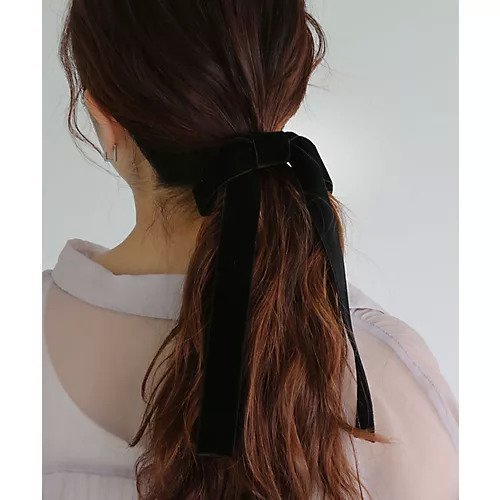 【コレカラ/collecala】の両面ベロア ロングリボンヘアカフ/ヘアフック インテリア・キッズ・メンズ・レディースファッション・服の通販 founy(ファニー) 　ファッション　Fashion　レディースファッション　WOMEN　トップス・カットソー　Tops/Tshirt　ベロア　Velour　おすすめ　Recommend　セレモニー　Ceremony　ベロア　Velor　リボン　Ribbon　エレガント 上品　Elegant　入学式　Entrance Ceremony　卒業式　Graduation Ceremony　結婚式　Wedding Ceremony　ブラック|ID: prp329100004430302 ipo3291000000030939783