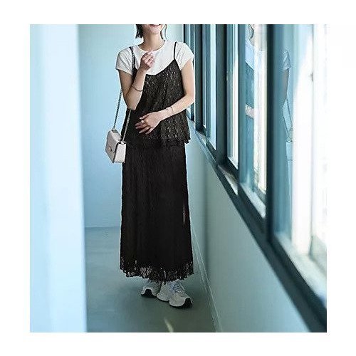 【スタイルデリ/STYLE DELI】のセンシティブレースキャミソール インテリア・キッズ・メンズ・レディースファッション・服の通販 founy(ファニー) 　ファッション　Fashion　レディースファッション　WOMEN　トップス・カットソー　Tops/Tshirt　キャミソール / ノースリーブ　No Sleeves　ウェーブ　Wave　エアリー　Airy　春　Spring　カットソー　Cut And Sew　キャミソール　Camisole　シンプル　Simple　ストレッチ　Stretch　セットアップ　Set Up　タンク　Tank　定番　Standard　ノースリーブ　No Sleeve　長袖　Long Sleeve　パイピング　Piping　フィット　Fit　ポケット　Pocket　半袖　Short Sleeve　リボン　Ribbon　レース　Race　S/S・春夏　Ss・Spring/Summer　夏　Summer　ブラック|ID: prp329100004433171 ipo3291000000030964177