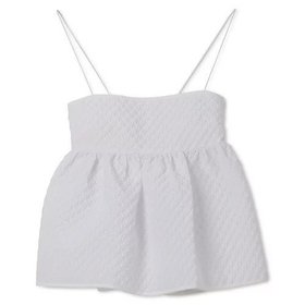 【セシリー バンセン/CECILIE BAHNSEN】 SELENA TOP BLOSSOM MATELASSE WHITE人気、トレンドファッション・服の通販 founy(ファニー) ファッション Fashion レディースファッション Fashion for Women 2025年 2025 2025春夏・S/S Spring/Summer 2025 SS25 シンプル Simple, Minimal フェミニン Feminine, Girly ペプラム Peplum, Flared Hem ラップ Wrap, Wrap Design 夏 Summer 春 Spring S/S・春夏 SS, Spring/Summer, Warm Season |ID:prp329100004433175