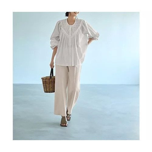 【スタイルデリ/STYLE DELI】のデコルテ切替コットンブラウス インテリア・キッズ・メンズ・レディースファッション・服の通販 founy(ファニー) https://founy.com/ ファッション Fashion レディースファッション WOMEN トップス・カットソー Tops/Tshirt シャツ/ブラウス Shirts/Blouses ウェーブ Wave 春 Spring ギャザー Gather 切替 Switching シンプル Simple スモック Smock チュニック Tunic デコルテ Decolletage 定番 Standard パイピング Piping パール Pearl フォルム Form フロント Front ポケット Pocket ワーク Work S/S・春夏 Ss・Spring/Summer 夏 Summer |ID: prp329100004433177 ipo3291000000030964202