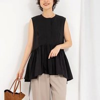 【ノーリーズソフィー/NOLLEY'S sophi】の【PROTAGONISTA/プロタゴニスタ】Sleeveless Flare Tops 人気、トレンドファッション・服の通販 founy(ファニー) ファッション Fashion レディースファッション WOMEN トップス・カットソー Tops/Tshirt ギャザー Gather コレクション Collection デニム Denim リネン Linen リラックス Relax おすすめ Recommend 夏 Summer 2025年 2025 2025春夏・S/S Ss,Spring/Summer,2025 |ID:prp329100004433180