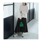 【スタイルデリ/STYLE DELI】のコットンシャーリングスカート ブラック|ID: prp329100004433196 ipo3291000000033013609