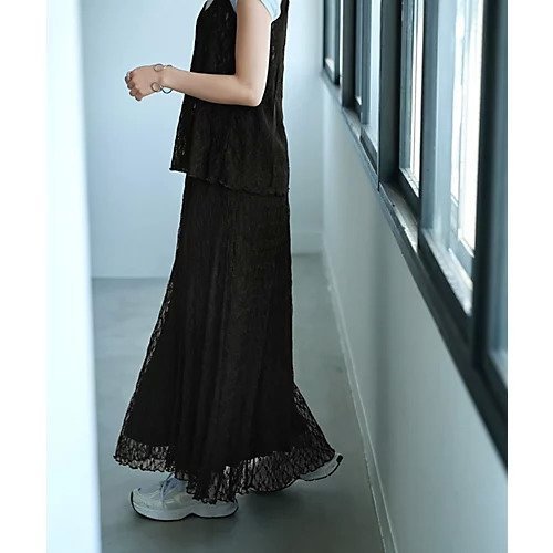 【スタイルデリ/STYLE DELI】の外せる2wayレーススカート 人気、トレンドファッション・服の通販 founy(ファニー) 　ファッション　Fashion　レディースファッション　WOMEN　スカート　Skirt　デニム　Denim　トレンド　Trend　レース　Race　ロング　Long　無地　Plain Color　other-3|ID: prp329100004433198 ipo3291000000031256629