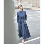 【スタイルデリ/STYLE DELI】の【Psize】【LUXE】ダンガリーデニムシャツワンピース 人気、トレンドファッション・服の通販 founy(ファニー) ファッション Fashion レディースファッション WOMEN ワンピース Dress シャツワンピース Shirt Dresses ウォッシュ Wash 春 Spring くるぶし Ankle カフス Cuffs ギャザー Gather スタイリッシュ Stylish デニム Denim トレンド Trend フォルム Form フラップ Flap フロント Front ポケット Pocket A/W・秋冬 Aw・Autumn/Winter・Fw・Fall-Winter thumbnail ブルー|ID: prp329100004433312 ipo3291000000030966847