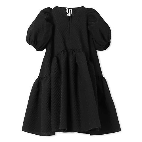 【セシリー バンセン/CECILIE BAHNSEN】のALEXA DRESS BLOSSOM MATELASSE BLACK 人気、トレンドファッション・服の通販 founy(ファニー) 　ファッション　Fashion　レディースファッション　Fashion for Women　ワンピース　Dresses　フォーマル・パーティードレス・結婚式用ドレス　Elegant & Casual Dresses　2025年　2025　2025春夏・S/S　Spring/Summer 2025 SS25　ギャザー　Gathered, Ruffled　ドレス　Dress, One-Piece　バルーン　Balloon, Balloon Silhouette　リボン　Ribbon, Bow　other-2|ID: prp329100004433371 ipo3291000000034366285