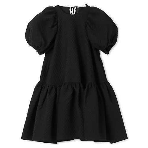 【セシリー バンセン/CECILIE BAHNSEN】のALEXA DRESS BLOSSOM MATELASSE BLACK 人気、トレンドファッション・服の通販 founy(ファニー) 　ファッション　Fashion　レディースファッション　Fashion for Women　ワンピース　Dresses　フォーマル・パーティードレス・結婚式用ドレス　Elegant & Casual Dresses　2025年　2025　2025春夏・S/S　Spring/Summer 2025 SS25　ギャザー　Gathered, Ruffled　ドレス　Dress, One-Piece　バルーン　Balloon, Balloon Silhouette　リボン　Ribbon, Bow　 other-1|ID: prp329100004433371 ipo3291000000034941849