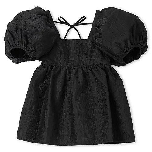 【セシリー バンセン/CECILIE BAHNSEN】のALMA BLOUSE STRIA MATELASS BLACK インテリア・キッズ・メンズ・レディースファッション・服の通販 founy(ファニー) https://founy.com/ ファッション Fashion レディースファッション WOMEN 2025年 2025 2025春夏・S/S Ss,Spring/Summer,2025 スクエア Square デコルテ Decolletage バルーン Balloon リボン Ribbon 洗える Washable |ID: prp329100004433373 ipo3291000000030967365