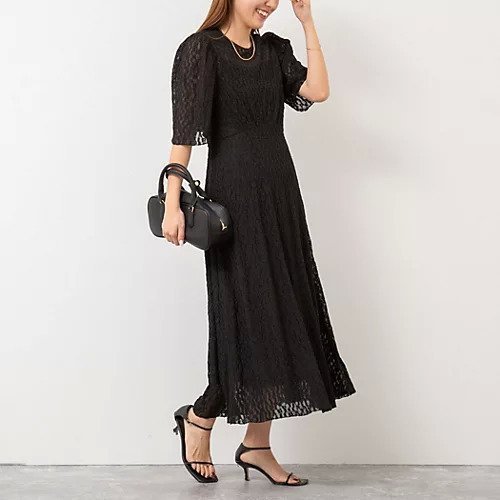 【ノーリーズ/NOLLEY'S】の【yosoyuki series】 ニットレースワンピース 人気、トレンドファッション・服の通販 founy(ファニー) 　ファッション　Fashion　レディースファッション　WOMEN　ワンピース　Dress　2025年　2025　2025春夏・S/S　Ss,Spring/Summer,2025　フレア　Flare　結婚式　Wedding Ceremony　 other-1|ID: prp329100004433377 ipo3291000000031713080