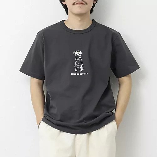 【ノーリーズ グッドマン/NOLLEY'S goodman / MEN】の【BARNS OUTFITTERS】別注タフネックT COME AS YOU ARE 25SS インテリア・キッズ・メンズ・レディースファッション・服の通販 founy(ファニー) 　ファッション　Fashion　メンズファッション　MEN　ヴィンテージ　Vintage　グラフィック　Graphic　サングラス　Sunglasses　サンダル　Sandals　ショーツ　Shorts　スペシャル　Special　ダブル　Double　プリント　Print　ベーシック　Basic　別注　Special Order　犬　Dog　夏　Summer　2025年　2025　2025春夏・S/S　Ss,Spring/Summer,2025　チャコールグレー|ID: prp329100004433990 ipo3291000000031718701