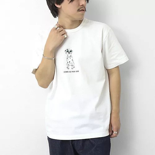 【ノーリーズ グッドマン/NOLLEY'S goodman / MEN】の【BARNS OUTFITTERS】別注タフネックT COME AS YOU ARE 25SS 人気、トレンドファッション・服の通販 founy(ファニー) 　ファッション　Fashion　メンズファッション　MEN　ヴィンテージ　Vintage　グラフィック　Graphic　サングラス　Sunglasses　サンダル　Sandals　ショーツ　Shorts　スペシャル　Special　ダブル　Double　プリント　Print　ベーシック　Basic　別注　Special Order　犬　Dog　夏　Summer　2025年　2025　2025春夏・S/S　Ss,Spring/Summer,2025　other-2|ID: prp329100004433990 ipo3291000000031718706