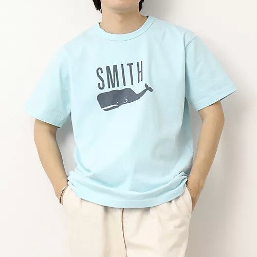 【ノーリーズ グッドマン/NOLLEY'S goodman / MEN】の【BARNS OUTFITTERS】別注タフネックT SMITH 25SS インテリア・キッズ・メンズ・レディースファッション・服の通販 founy(ファニー) 　ファッション　Fashion　メンズファッション　MEN　ヴィンテージ　Vintage　グラフィック　Graphic　サンダル　Sandals　ショーツ　Shorts　スペシャル　Special　ダブル　Double　プリント　Print　ベーシック　Basic　別注　Special Order　夏　Summer　2025年　2025　2025春夏・S/S　Ss,Spring/Summer,2025　ブルー|ID: prp329100004433994 ipo3291000000031718724