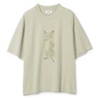 【メゾン キツネ/MAISON KITSUNE】のLADY FOX BOXY TEE-SHIRT LAUREL GREEN|ID:prp329100004434889