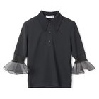 【トーガ/TOGA】のMelange jersey polo shirt NAVY|ID: prp329100004434895 ipo3291000000030979991
