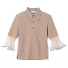 【トーガ/TOGA】のMelange jersey polo shirt BEIGE|ID: prp329100004434895 ipo3291000000030979992