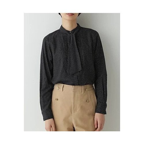 【ヒューマンウーマン/HUMAN WOMAN】のドットプリントフロントタックブラウス インテリア・キッズ・メンズ・レディースファッション・服の通販 founy(ファニー) https://founy.com/ ファッション Fashion レディースファッション WOMEN トップス・カットソー Tops/Tshirt シャツ/ブラウス Shirts/Blouses おすすめ Recommend インナー Inner カフス Cuffs スタンダード Standard バランス Balance プリント Print ボトム Bottom エレガント 上品 Elegant 羽織 Haori |ID: prp329100004434931 ipo3291000000031011608