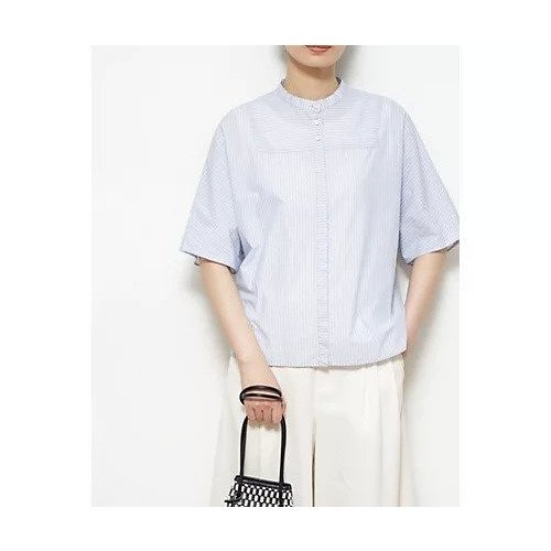 【ヒューマンウーマン/HUMAN WOMAN】のストライプバンドカラーブラウス インテリア・キッズ・メンズ・レディースファッション・服の通販 founy(ファニー) https://founy.com/ ファッション Fashion レディースファッション WOMEN トップス・カットソー Tops/Tshirt シャツ/ブラウス Shirts/Blouses おすすめ Recommend イエロー Yellow スタンダード Standard ストライプ Stripe スリーブ Sleeve ベーシック Basic ボトム Bottom ヨーク Yoke |ID: prp329100004435035 ipo3291000000030980501