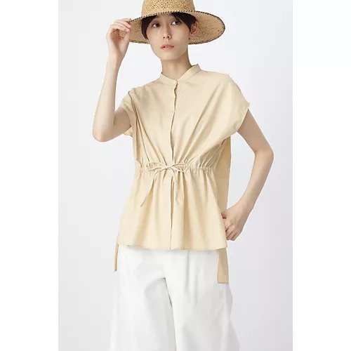 【ヒューマンウーマン/HUMAN WOMAN】のウエストマークブラウス インテリア・キッズ・メンズ・レディースファッション・服の通販 founy(ファニー) https://founy.com/ ファッション Fashion レディースファッション WOMEN トップス・カットソー Tops/Tshirt シャツ/ブラウス Shirts/Blouses スタンダード Standard スリーブ Sleeve フレンチ French リラックス Relax エレガント 上品 Elegant |ID: prp329100004435121 ipo3291000000030980824