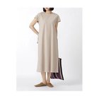【ヒューマンウーマン/HUMAN WOMAN】の製品染め・レーヨン麻ストレッチワンピース ベージュ|ID: prp329100004435132 ipo3291000000030980877