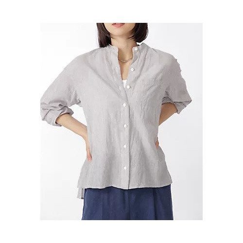 【ヒューマンウーマン/HUMAN WOMAN】の先染めシャーリングストライプシャツ インテリア・キッズ・メンズ・レディースファッション・服の通販 founy(ファニー) https://founy.com/ ファッション Fashion レディースファッション WOMEN トップス・カットソー Tops/Tshirt シャツ/ブラウス Shirts/Blouses おすすめ Recommend シャーリング Shirring シンプル Simple スタンダード Standard ストライプ Stripe ストレッチ Stretch ボトム Bottom 夏 Summer 羽織 Haori |ID: prp329100004435152 ipo3291000000031011631