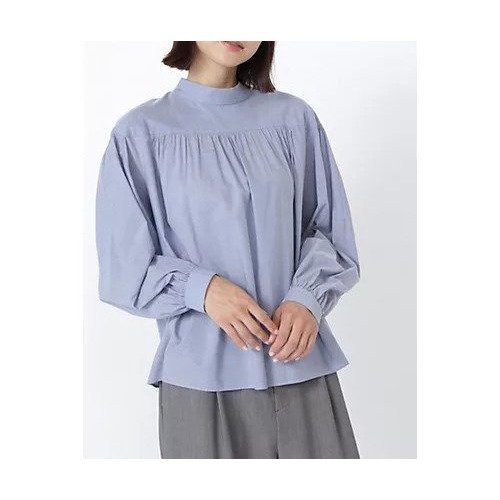【ヒューマンウーマン/HUMAN WOMAN】のスタンドカラーギャザーブラウス インテリア・キッズ・メンズ・レディースファッション・服の通販 founy(ファニー) https://founy.com/ ファッション Fashion レディースファッション WOMEN トップス・カットソー Tops/Tshirt シャツ/ブラウス Shirts/Blouses インナー Inner キュプラ Cupra ギャザー Gather サロペット Overalls スタンダード Standard ヨーク Yoke A/W・秋冬 Aw・Autumn/Winter・Fw・Fall-Winter |ID: prp329100004435199 ipo3291000000030981162