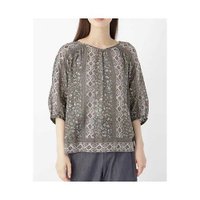 【ヒューマンウーマン/HUMAN WOMAN】のインドプリントブラウス 人気、トレンドファッション・服の通販 founy(ファニー) ファッション Fashion レディースファッション WOMEN トップス・カットソー Tops/Tshirt シャツ/ブラウス Shirts/Blouses インド India シルク Silk タッセル Tassel トレンド Trend プリント Print ボーダー Border |ID:prp329100004435507