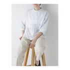 【ヒューマンウーマン/HUMAN WOMAN】のドビーストライプブラウス ミント|ID: prp329100004435659 ipo3291000000031338308