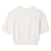 【アモーメント/AMOMENTO】のSHEER CROPPED KNIT 人気、トレンドファッション・服の通販 founy(ファニー) ファッション Fashion レディースファッション WOMEN トップス・カットソー Tops/Tshirt ニット Knit Tops 2025年 2025 2025春夏・S/S Ss,Spring/Summer,2025 ホールガーメント Whole Garment ボトルネック Bottleneck ワンポイント One Point |ID:prp329100004435730