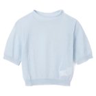 【アモーメント/AMOMENTO】のSHEER CROPPED KNIT 人気、トレンドファッション・服の通販 founy(ファニー) ファッション Fashion レディースファッション Fashion for Women トップス・カットソー Cut & Sew Tops ニット Knit Tops & Sweaters 2025年 2025 2025春夏・S/S Spring/Summer 2025 SS25 ホールガーメント WholeGarment, Seamless Knit ボトルネック Bottle Neck, Mock Neck ワンポイント One Point, Statement Accent thumbnail BLUE|ID: prp329100004435730 ipo3291000000035593026