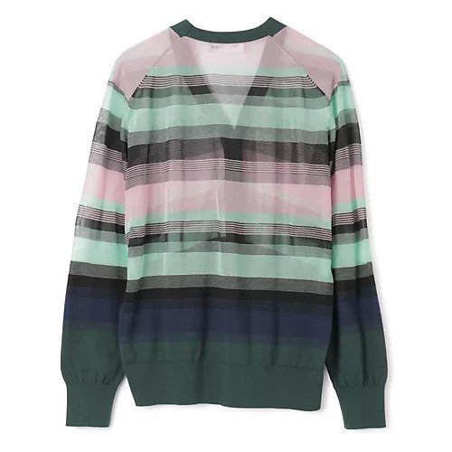 【トーガ トゥ/TOGA TOO】のSheer knit cardigan 人気、トレンドファッション・服の通販 founy(ファニー) 　ファッション　Fashion　レディースファッション　Fashion for Women　トップス・カットソー　Cut & Sew Tops　ニット　Knit Tops & Sweaters　カーディガン・羽織り　Layered Style Cardigans　2025年　2025　2025春夏・S/S　Spring/Summer 2025 SS25　エアリー　Airy Texture　カラフル　Colorful Design　カーディガン　Cardigan, Knitwear　シアー　Sheer, See-Through　パイピング　Piping, Trim Design　ボーダー　Border, Stripe　other-2|ID: prp329100004435738 ipo3291000000031255904