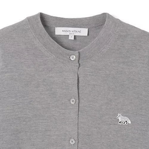 【メゾン キツネ/MAISON KITSUNE】のBABY FOX PATCH REGULAR CARDIGAN 人気、トレンドファッション・服の通販 founy(ファニー) 　ファッション　Fashion　レディースファッション　WOMEN　トップス・カットソー　Tops/Tshirt　カーディガン　Cardigans　2025年　2025　2025春夏・S/S　Ss,Spring/Summer,2025　カーディガン　Cardigan　シンプル　Simple　パッチ　Patch　フィット　Fit　ベーシック　Basic　レギュラー　Regular　エレガント 上品　Elegant　ビジネス 仕事 通勤　Business　other-3|ID: prp329100004435739 ipo3291000000031255910
