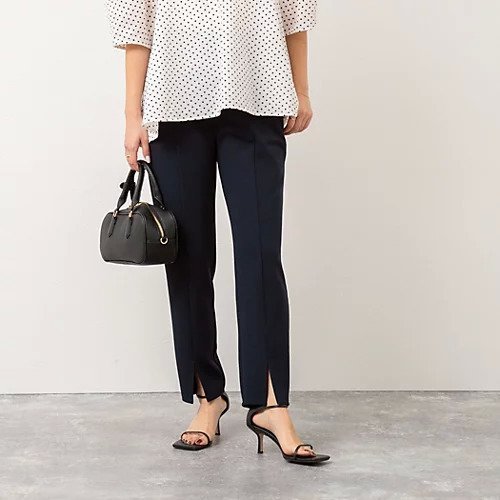 【ノーリーズ/NOLLEY'S】のウォッシャブルファンクショナルジョーゼットフロントスリットパンツ インテリア・キッズ・メンズ・レディースファッション・服の通販 founy(ファニー) 　ファッション　Fashion　レディースファッション　Fashion for Women　パンツ　Pants & Trousers　2025年　2025　2025春夏・S/S　Spring/Summer 2025 SS25　スリット　Slit, Slit Detail　フロント　Front, Front Design　ネイビー|ID: prp329100004435752 ipo3291000000033034998