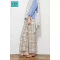 【ヒューマンウーマン/HUMAN WOMAN】の麻みえポリエステルツイルチェックパンツ 人気、トレンドファッション・服の通販 founy(ファニー) ファッション Fashion レディースファッション WOMEN パンツ Pants スタンダード Standard チェック Check バランス Balance ベスト Vest リネン Linen おすすめ Recommend |ID:prp329100004435829