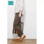 【ヒューマンウーマン/HUMAN WOMAN】のサテンストレッチスリムパンツ グレーカーキ|ID: prp329100004435831 ipo3291000000031011703