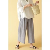 【ヒューマンウーマン/HUMAN WOMAN】のPEレーヨンリネンセミワイドパンツ 人気、トレンドファッション・服の通販 founy(ファニー) ファッション Fashion レディースファッション WOMEN パンツ Pants ガウチョパンツ Gaucho Pants シャンブレー Chambray スタンダード Standard デニム Denim ネックレス Necklace おすすめ Recommend 夏 Summer |ID:prp329100004435835