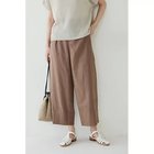 【ヒューマンウーマン/HUMAN WOMAN】の麻混ワイドパンツ キャメル|ID: prp329100004435849 ipo3291000000030984267