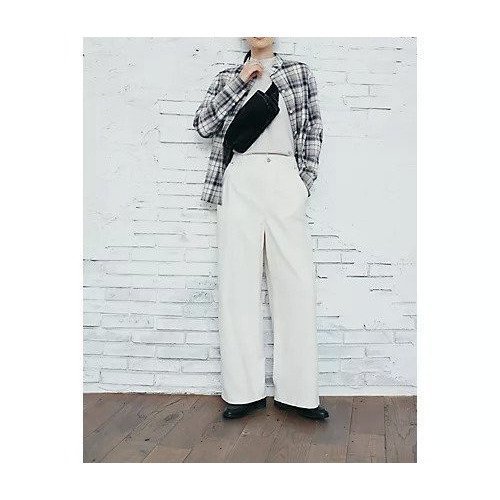 【ヒューマンウーマン/HUMAN WOMAN】のストレッチエアリードットコードパンツ インテリア・キッズ・メンズ・レディースファッション・服の通販 founy(ファニー) 　ファッション　Fashion　レディースファッション　WOMEN　パンツ　Pants　おすすめ　Recommend　スタンダード　Standard　ストレッチ　Stretch　セットアップ　Set Up　デニム　Denim　ブルゾン　Blouson　ボトム　Bottom　ポケット　Pocket　ワーク　Work　人気　Popularity　オフホワイト|ID: prp329100004435867 ipo3291000000031011719