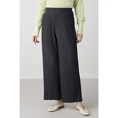 【ヒューマンウーマン/HUMAN WOMAN】のランダムミニリブ裏毛パンツ インテリア・キッズ・メンズ・レディースファッション・服の通販 founy(ファニー) https://founy.com/ ファッション Fashion レディースファッション WOMEN パンツ Pants カットソー Cut And Sew スタンダード Standard トレンド Trend プリーツ Pleats ポケット Pocket ランダム Random |ID: prp329100004435921 ipo3291000000030984645