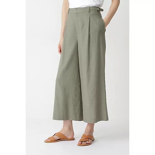 【ヒューマンウーマン/HUMAN WOMAN】のPE/レーヨンリネンパンツ インテリア・キッズ・メンズ・レディースファッション・服の通販 founy(ファニー) https://founy.com/ ファッション Fashion レディースファッション WOMEN パンツ Pants ガウチョパンツ Gaucho Pants シンプル Simple バランス Balance ビッグ Big 夏 Summer |ID: prp329100004435933 ipo3291000000030984700