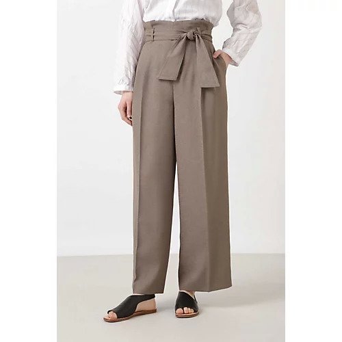 【ヒューマンウーマン/HUMAN WOMAN】のフェイクリネンオックスパンツ インテリア・キッズ・メンズ・レディースファッション・服の通販 founy(ファニー) https://founy.com/ ファッション Fashion レディースファッション WOMEN パンツ Pants ウォッシャブル Washable ショート Short センター Center バランス Balance リボン Ribbon リラックス Relax |ID: prp329100004436057 ipo3291000000030985240