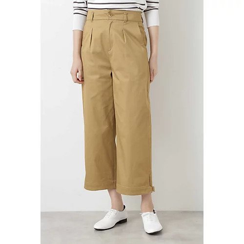【ヒューマンウーマン/HUMAN WOMAN】のコットンギャバパンツ インテリア・キッズ・メンズ・レディースファッション・服の通販 founy(ファニー) https://founy.com/ ファッション Fashion レディースファッション WOMEN パンツ Pants クロップド Cropped ベーシック Basic |ID: prp329100004436206 ipo3291000000030985918