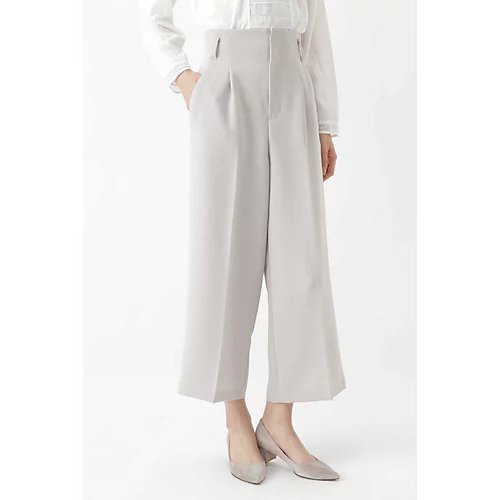 【ヒューマンウーマン/HUMAN WOMAN】の《arrive paris》ダブルクロスパンツ インテリア・キッズ・メンズ・レディースファッション・服の通販 founy(ファニー) https://founy.com/ ファッション Fashion レディースファッション WOMEN パンツ Pants センター Center バランス Balance フロント Front ワイド Wide |ID: prp329100004436277 ipo3291000000030986205