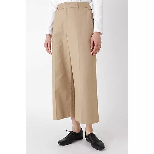 【ヒューマンウーマン/HUMAN WOMAN】のブッチャーストレッチワイドパンツ インテリア・キッズ・メンズ・レディースファッション・服の通販 founy(ファニー) https://founy.com/ ファッション Fashion レディースファッション WOMEN パンツ Pants センター Center ワイド Wide 春 Spring |ID: prp329100004436282 ipo3291000000030986231