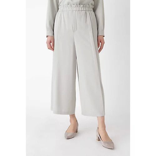 【ヒューマンウーマン/HUMAN WOMAN】の《arrive paris》ストレッチツイル ワイドクロップド パンツ インテリア・キッズ・メンズ・レディースファッション・服の通販 founy(ファニー) https://founy.com/ ファッション Fashion レディースファッション WOMEN パンツ Pants クロップド Cropped ストレッチ Stretch フレア Flare |ID: prp329100004436288 ipo3291000000030986270