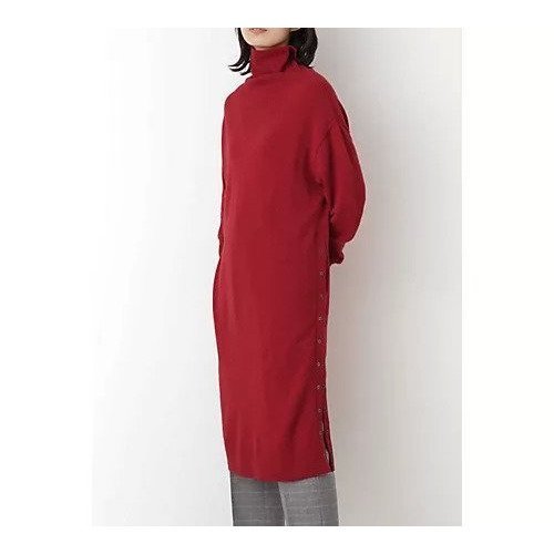【ヒューマンウーマン/HUMAN WOMAN】のニットワンピース インテリア・キッズ・メンズ・レディースファッション・服の通販 founy(ファニー) https://founy.com/ ファッション Fashion レディースファッション WOMEN ワンピース Dress ニットワンピース Knit Dresses ドット Dot ミドル Middle |ID: prp329100004436321 ipo3291000000030986388