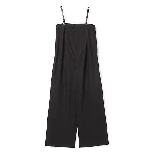 【トーガ トゥ/TOGA TOO】のHigh twist twill jumpsuit インテリア・キッズ・メンズ・レディースファッション・服の通販 founy(ファニー) 　ファッション　Fashion　レディースファッション　Ladies' Fashion Online　2025年　2025　2025春夏・S/S　Ss,Spring/Summer,2025　ストレート　Straight　スーツ　Suit　ラップ　Wrap　ワイド　Wide　BLACK|ID: prp329100004436362 ipo3291000000032525525