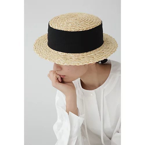 【ヒューマンウーマン/HUMAN WOMAN】のKANKAN HAT インテリア・キッズ・メンズ・レディースファッション・服の通販 founy(ファニー) https://founy.com/ ファッション Fashion レディースファッション WOMEN 帽子 Hats おすすめ Recommend シンプル Simple フレンチ French リボン Ribbon 夏 Summer |ID: prp329100004436466 ipo3291000000030987008